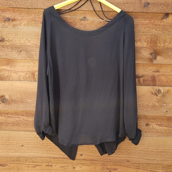 Haute Hippie, Small, Sheer Black - Picture 1 of 6